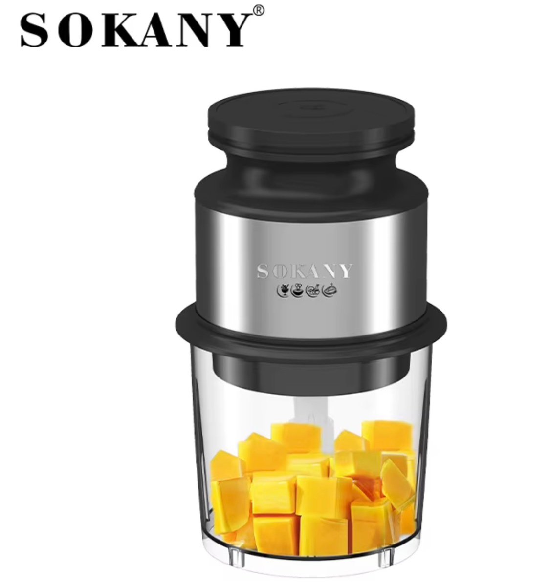 Picadora Eléctrica de Alimentos Sokany – Ideal para Papillas – foto 3